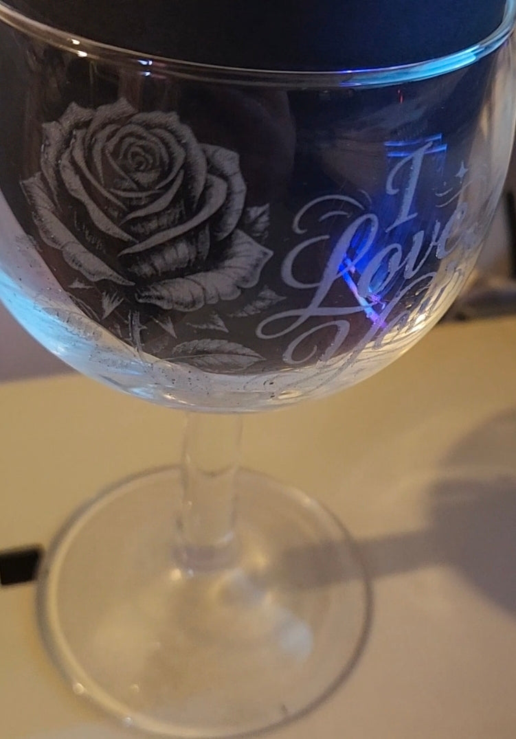 Personalised Wine glasss
